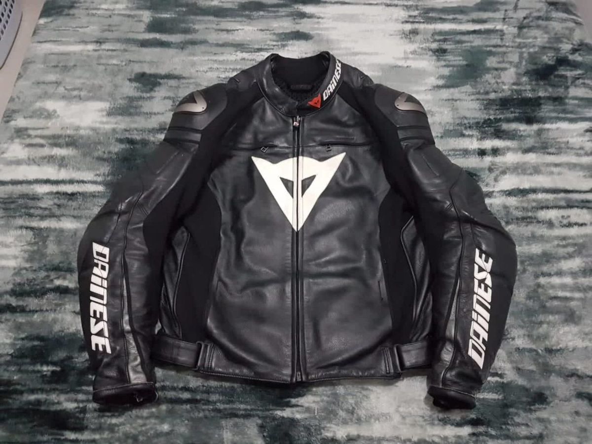 jaqueta dainese couro usada