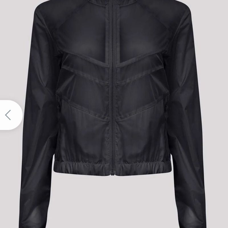 Jaqueta Cropped Transparente Track e Field Track Field Nunca