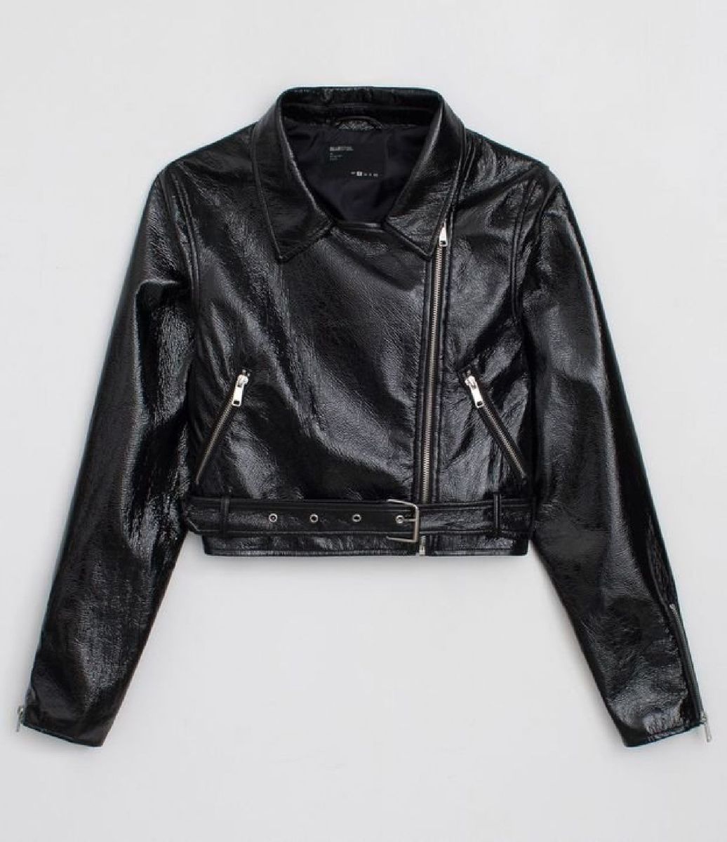 jaqueta vinil feminina