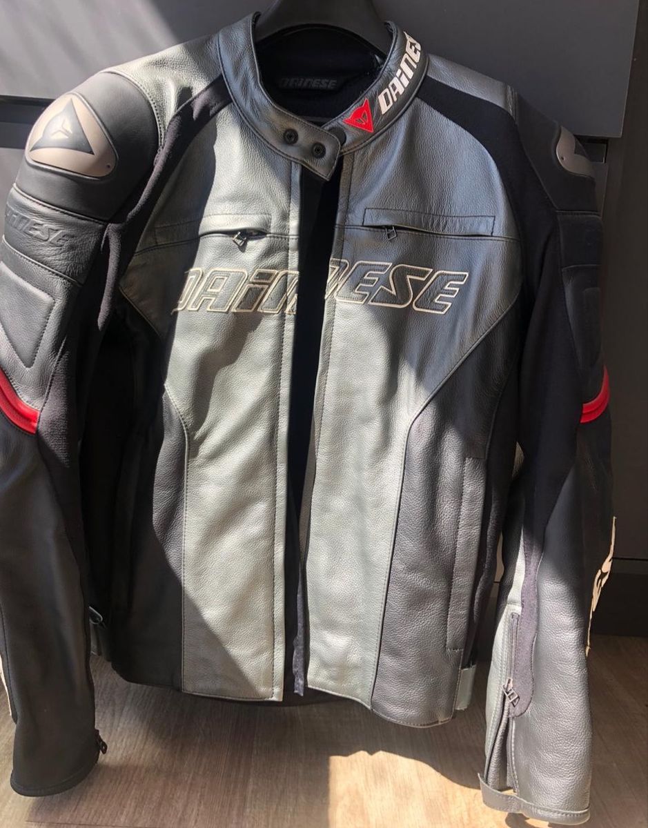 jaqueta dainese couro usada