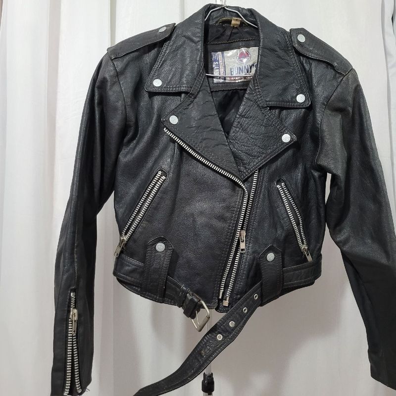 Jaqueta de Couro Casaco Feminino Bunny S Usado 84686718 enjoei