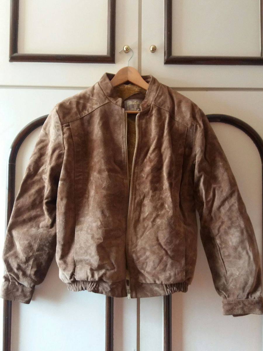 jaqueta couro anos 80