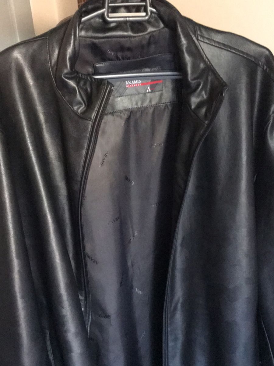 jaqueta couro aramis