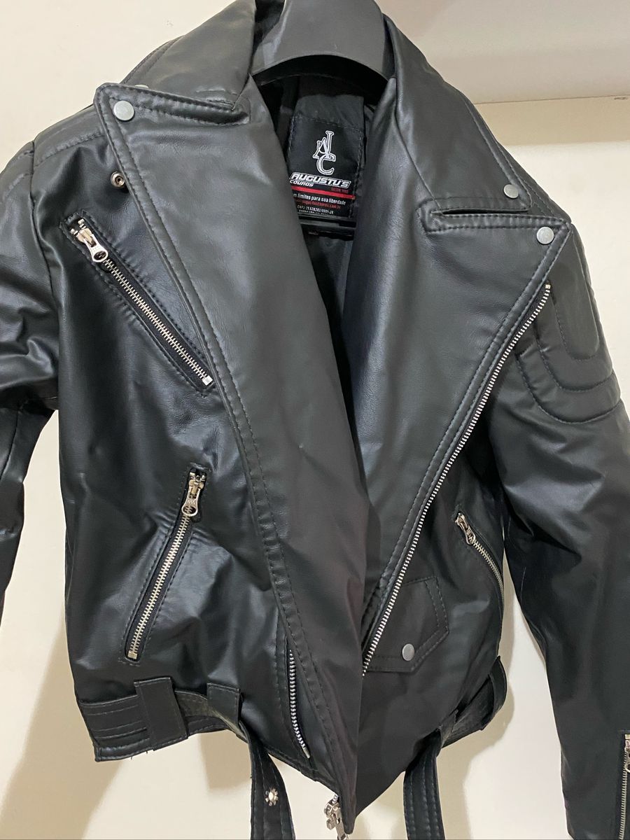 jaqueta de couro augustus