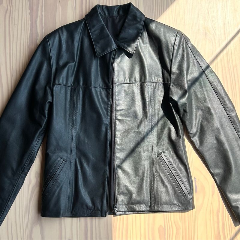 Jaqueta de Couro Bovino 36/38 Bufallo Usado 111301823 enjoei