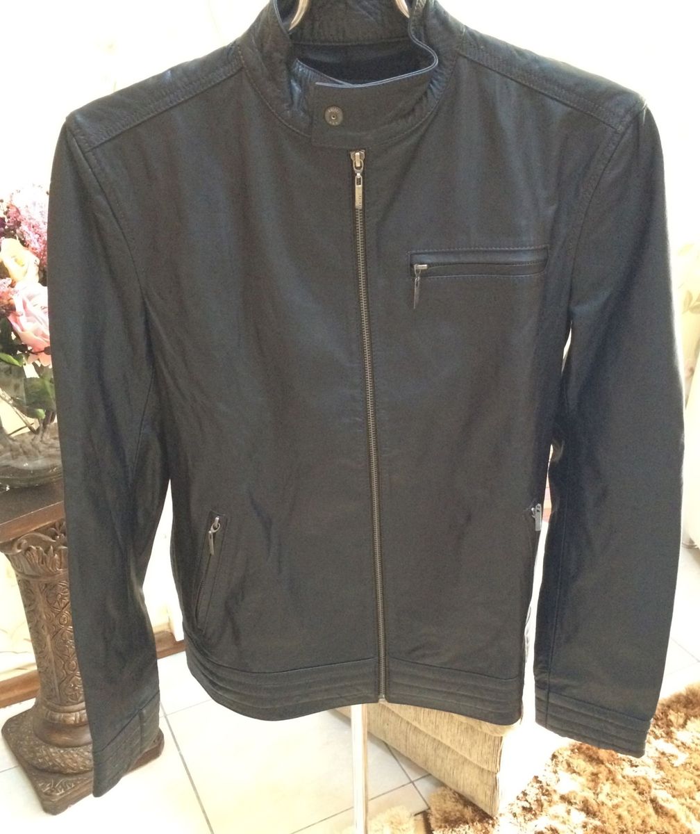 jaqueta de couro masculina colcci