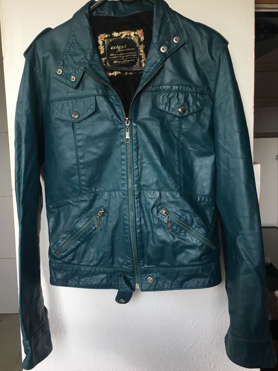 jaqueta de couro colcci