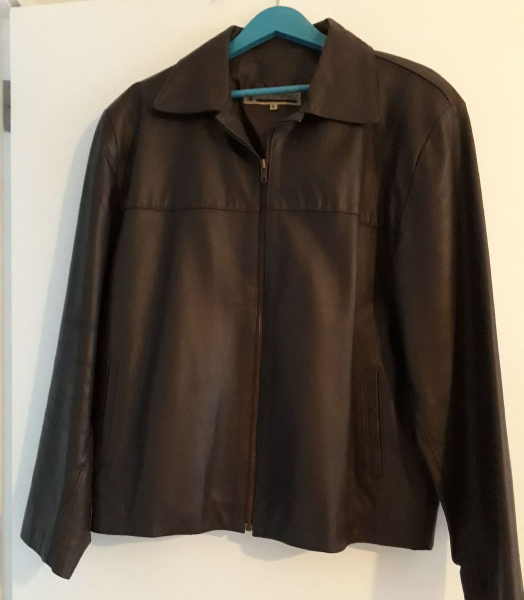 jaqueta couro tina brunelli