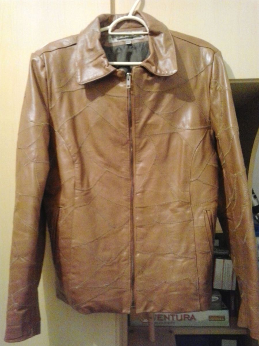 jaqueta de couro tina brunelli