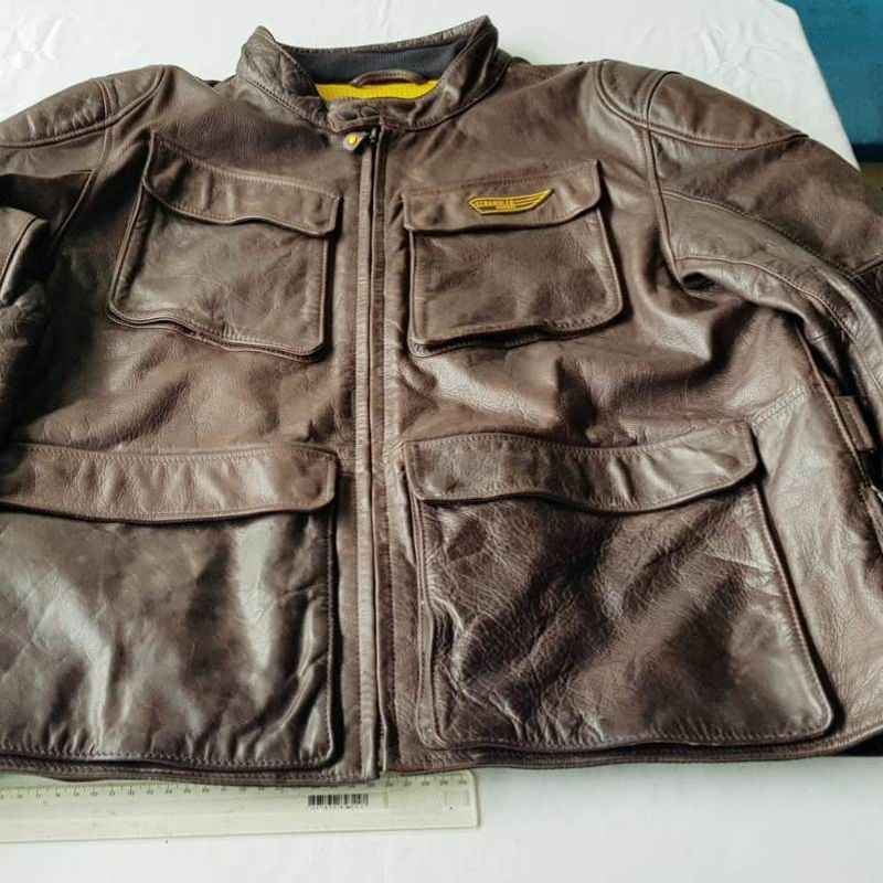 Jaqueta de Couro Ducati Scrambler Quattrotasche - Tamanho 58 (Gg