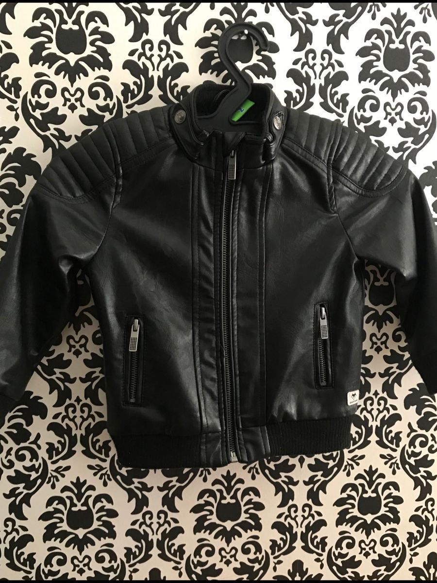 jaqueta infantil couro ecologico