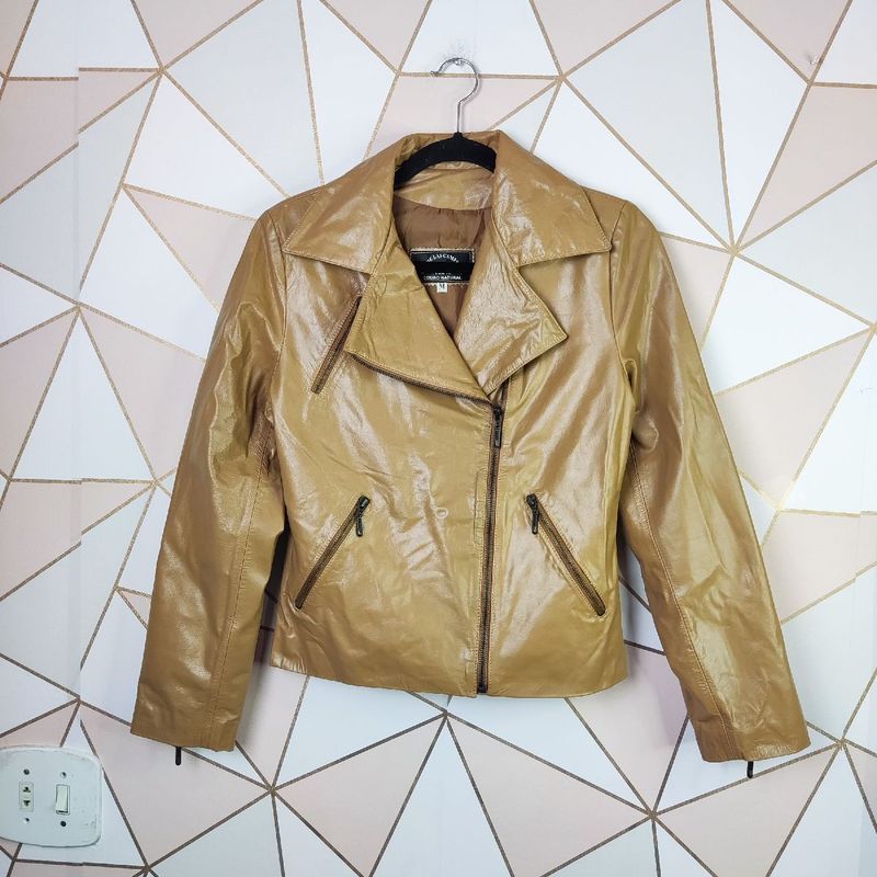 Jaqueta de Couro Feminina M Cia De Las Camperas Usado 102518311