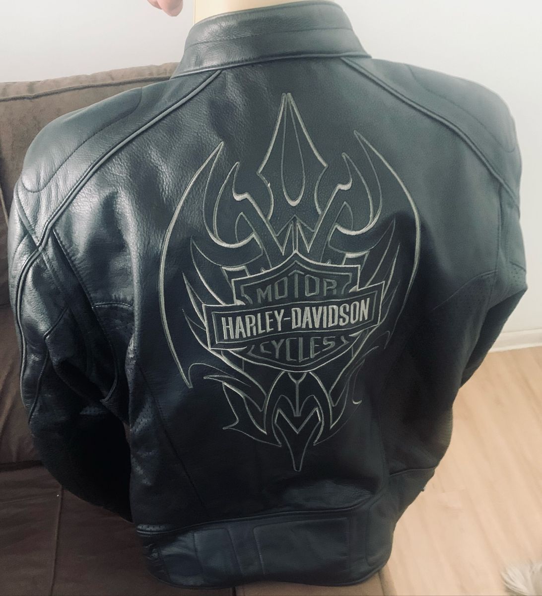 Jaqueta De Couro Genu na Harley Davidson Casaco Masculino Harley 