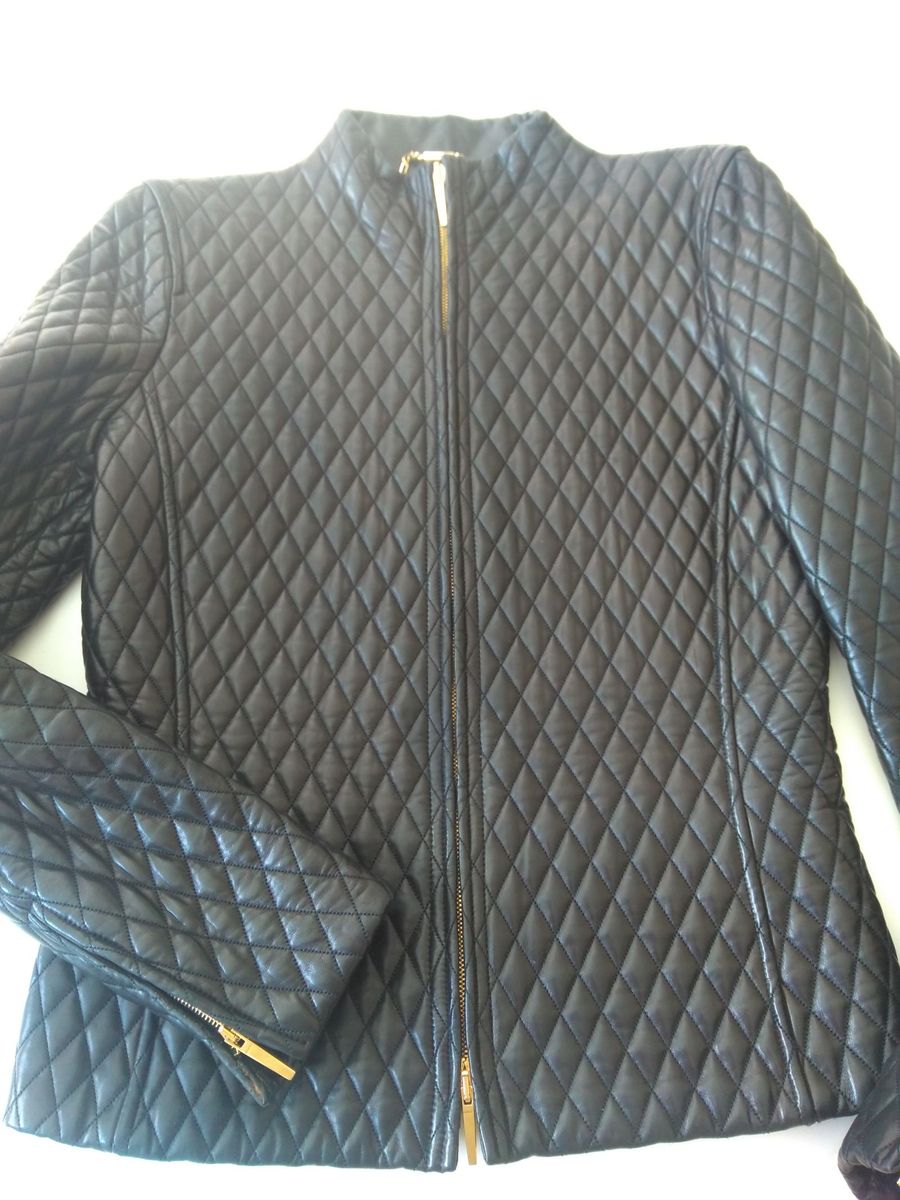 jaqueta de couro gucci