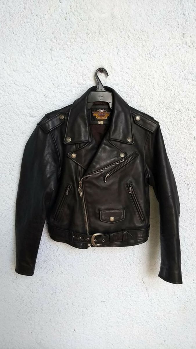 jaqueta couro legitimo harley davidson