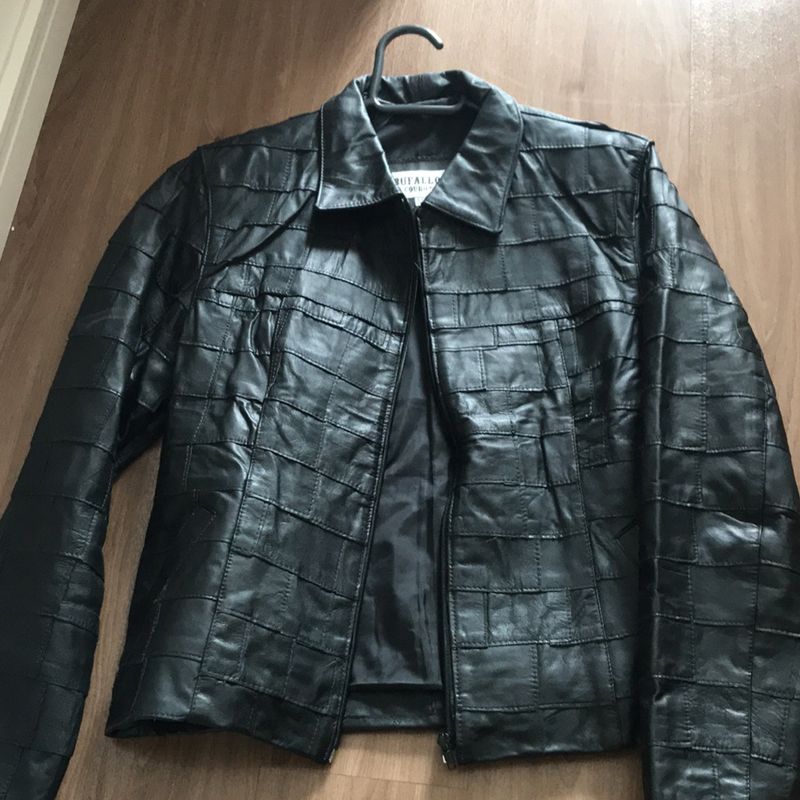 Jaqueta de Couro Legítimo Couro Búfalo Usado 40736990 enjoei