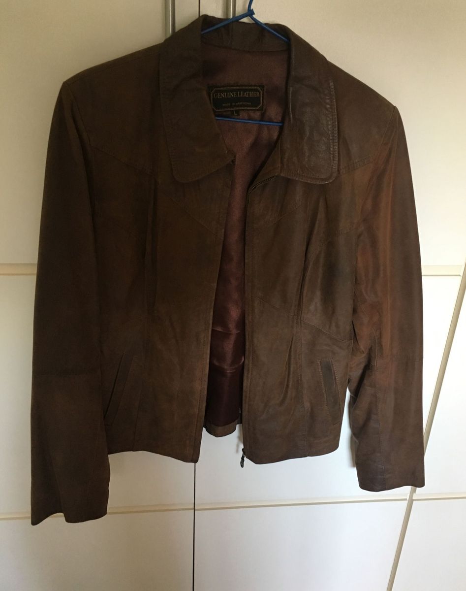 jaqueta de couro argentino
