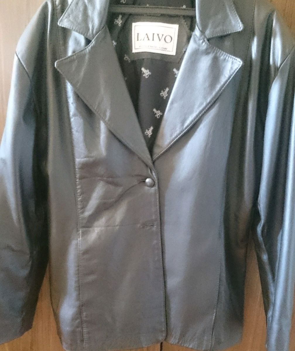 jaqueta de couro masculina laivo