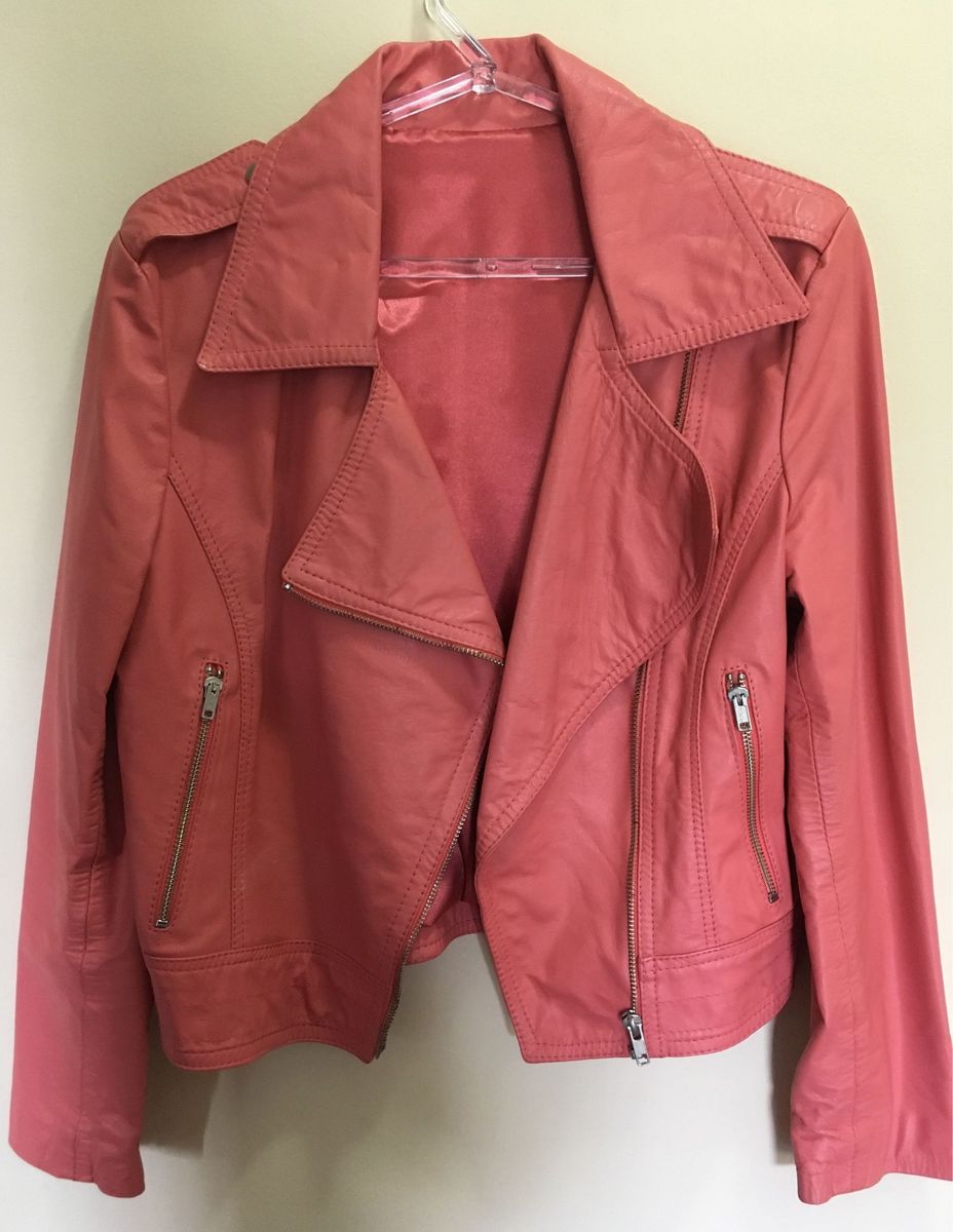 jaqueta de couro feminina enjoei