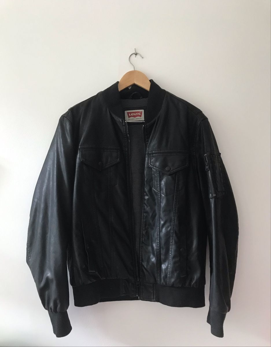 jaqueta couro levis