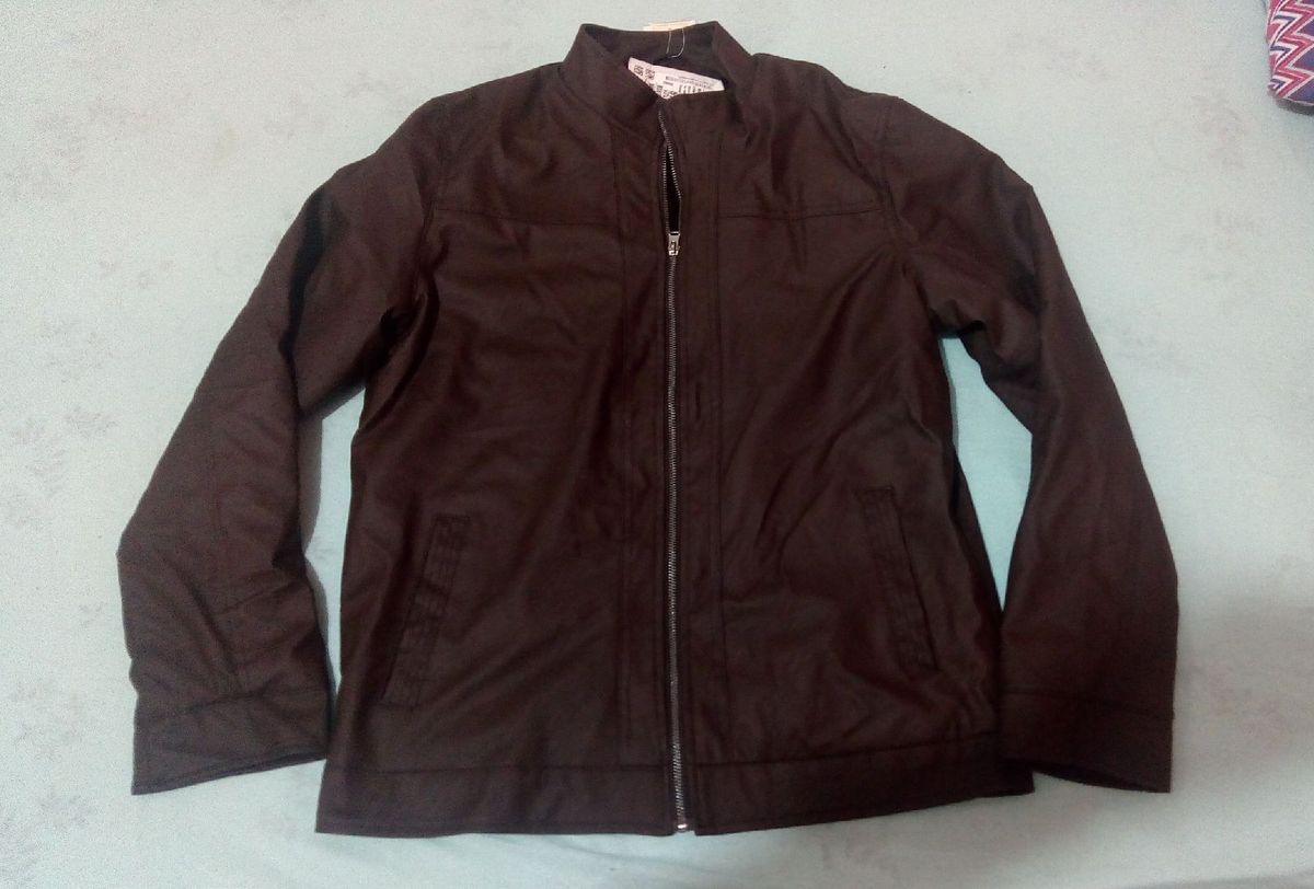 jaqueta de couro masculina rovitex