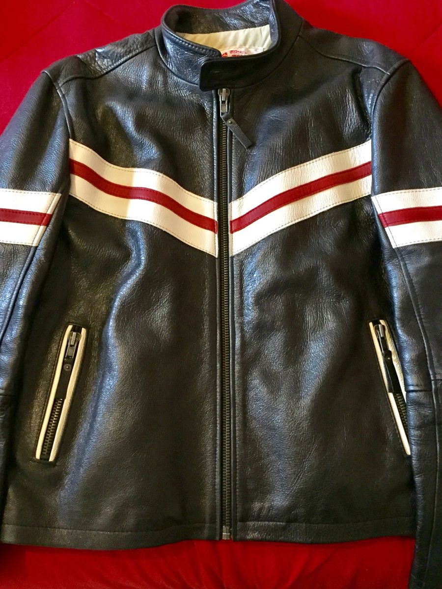 jaqueta de couro masculina usada