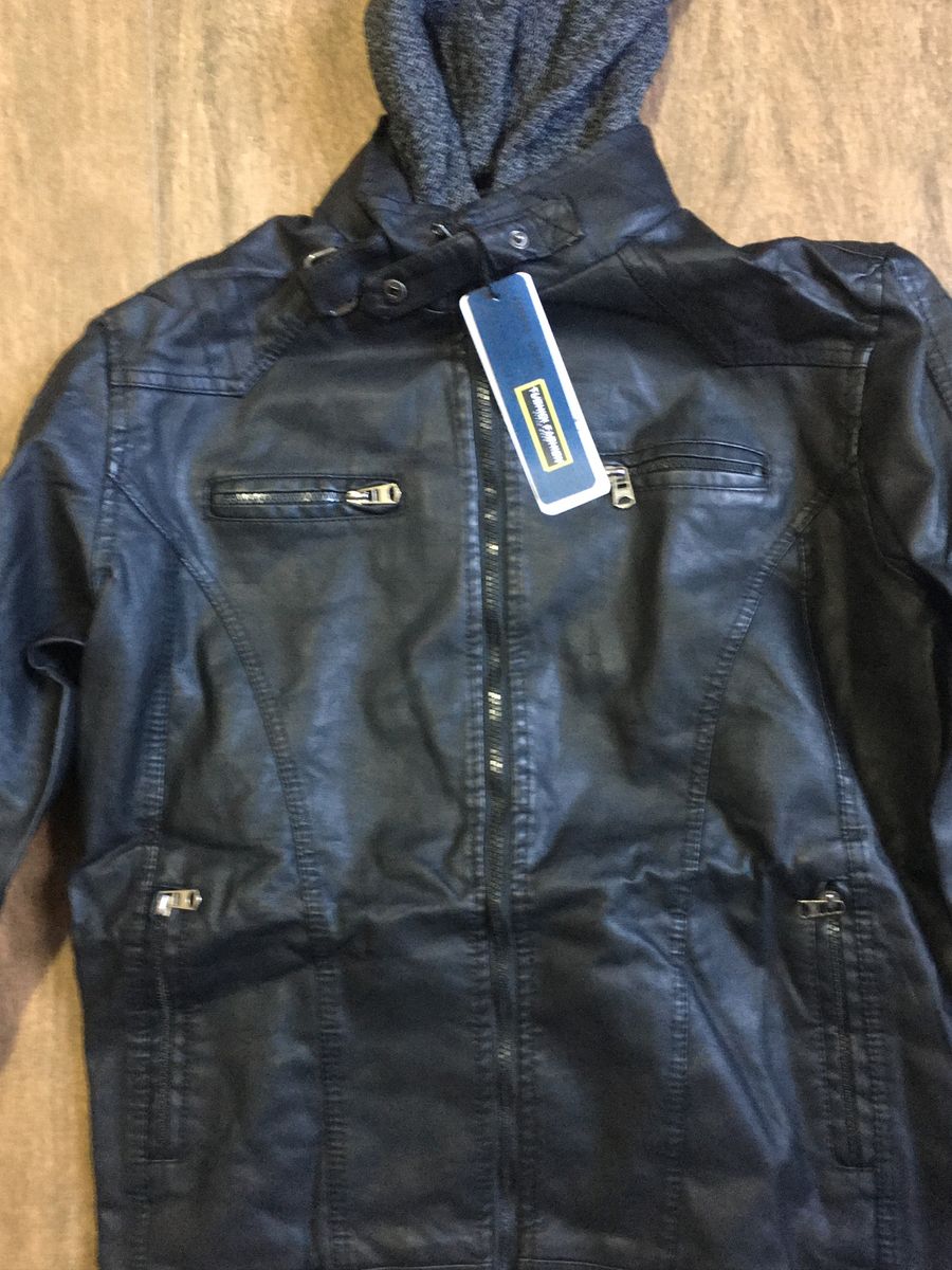 jaqueta de couro masculina youcom