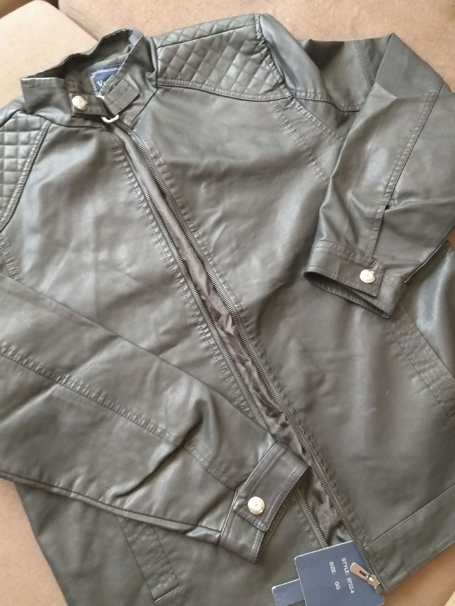 jaqueta de couro vmong wear