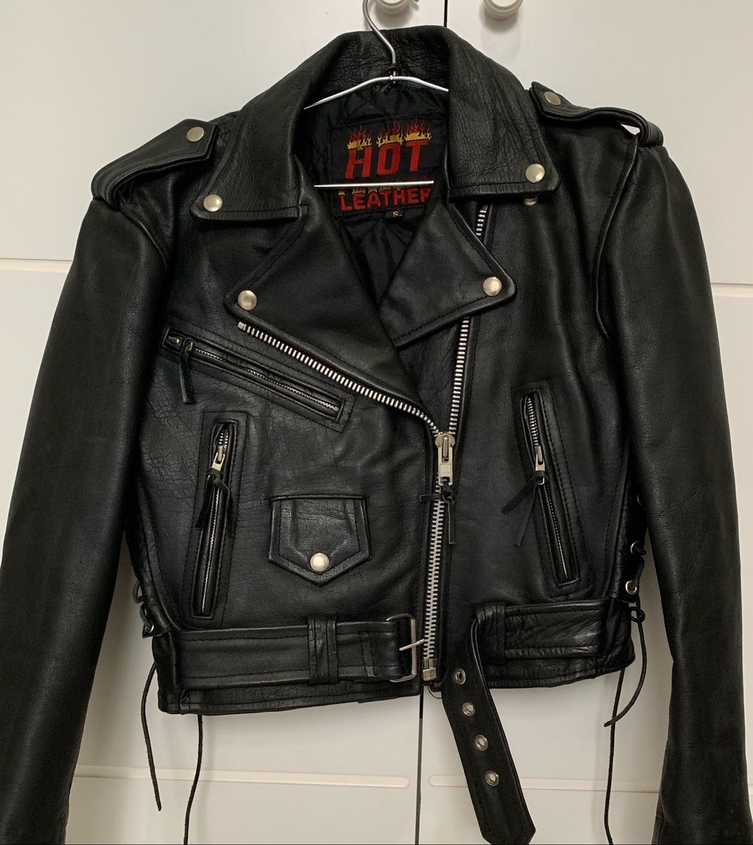 jaqueta moto feminina couro