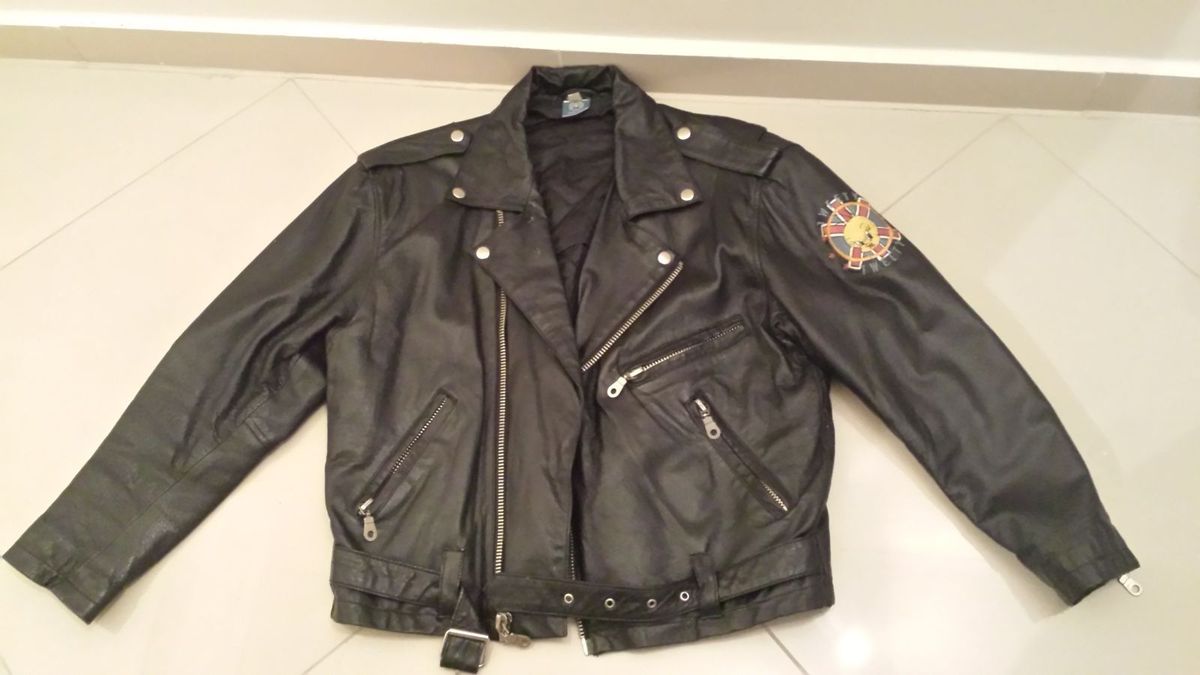 jaqueta usada para motoqueiro