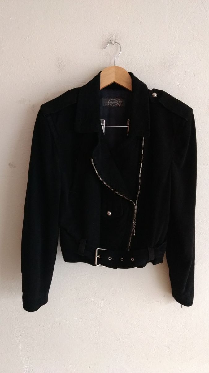 jaqueta nobuck feminina