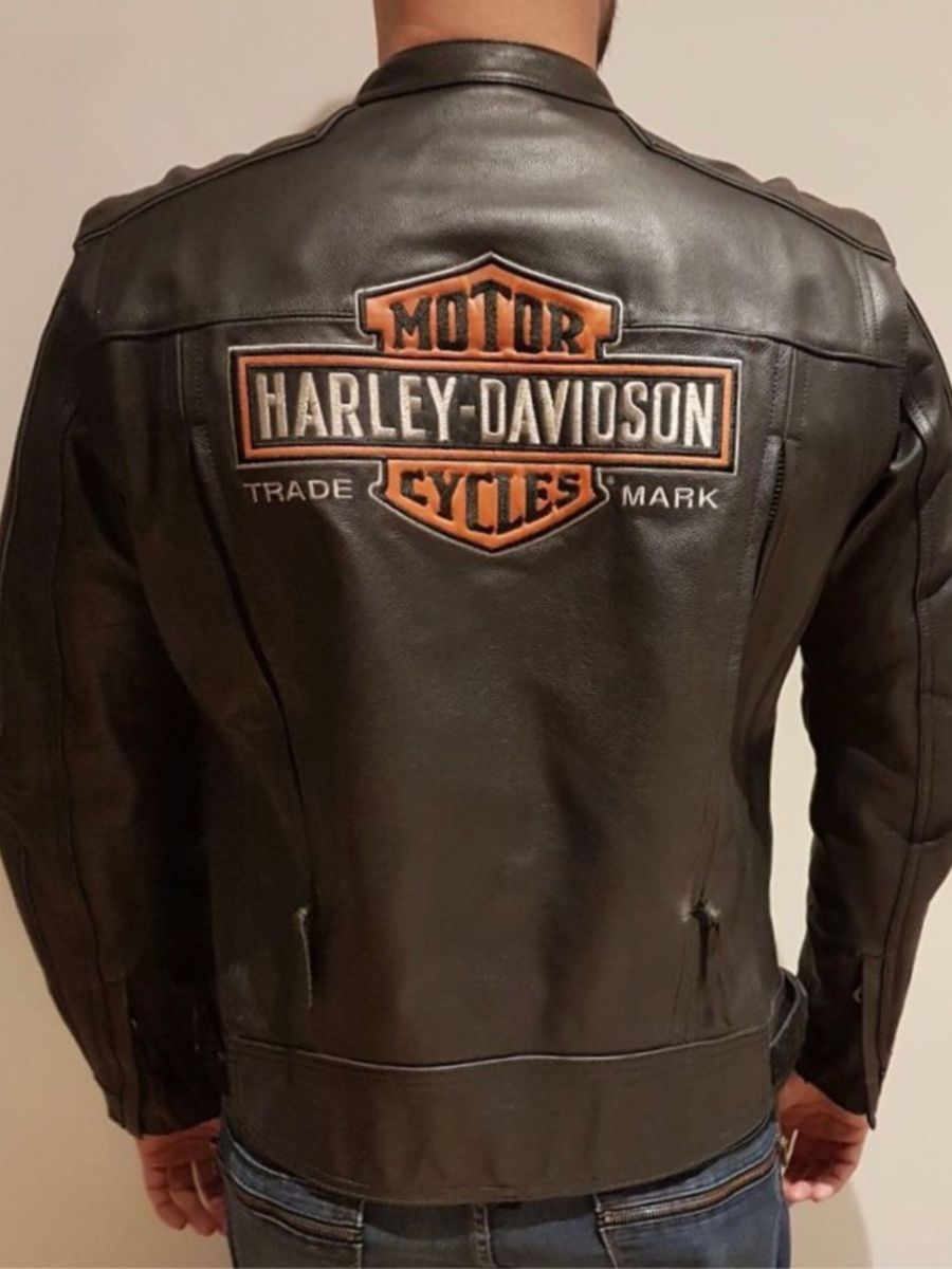 jaqueta couro harley davidson