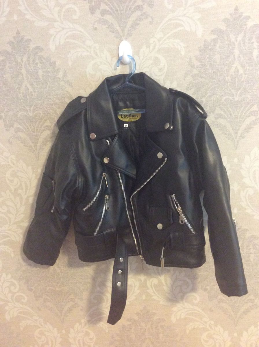 jaqueta couro menino