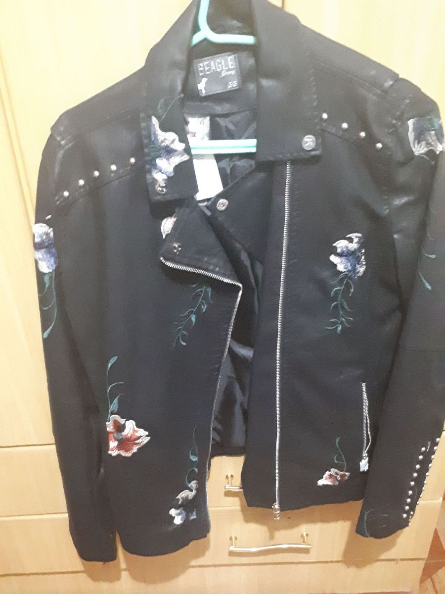 jaqueta de couro beagle