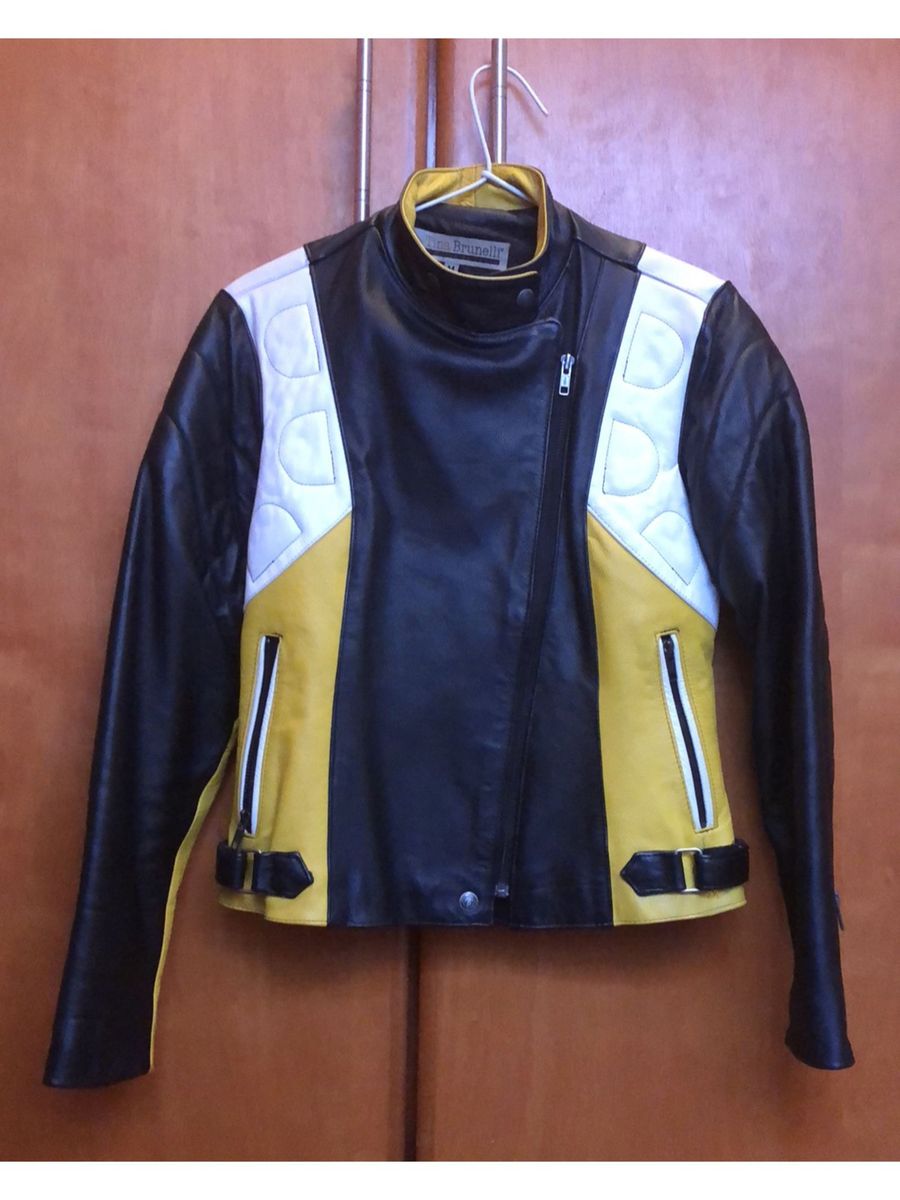 jaqueta couro tina brunelli