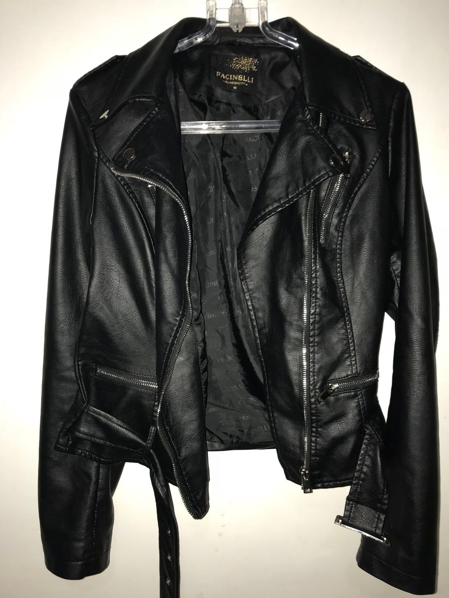 jaqueta de couro facinelli