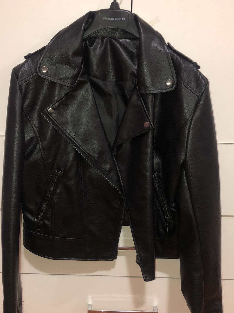 jaqueta de couro serpentes