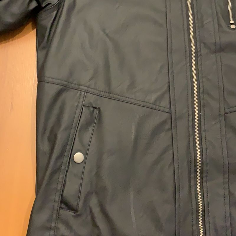 Jaqueta de Couro Sintético Casaco Feminino Rovitex Nunca Usado 55101286  enjoei - Main Image