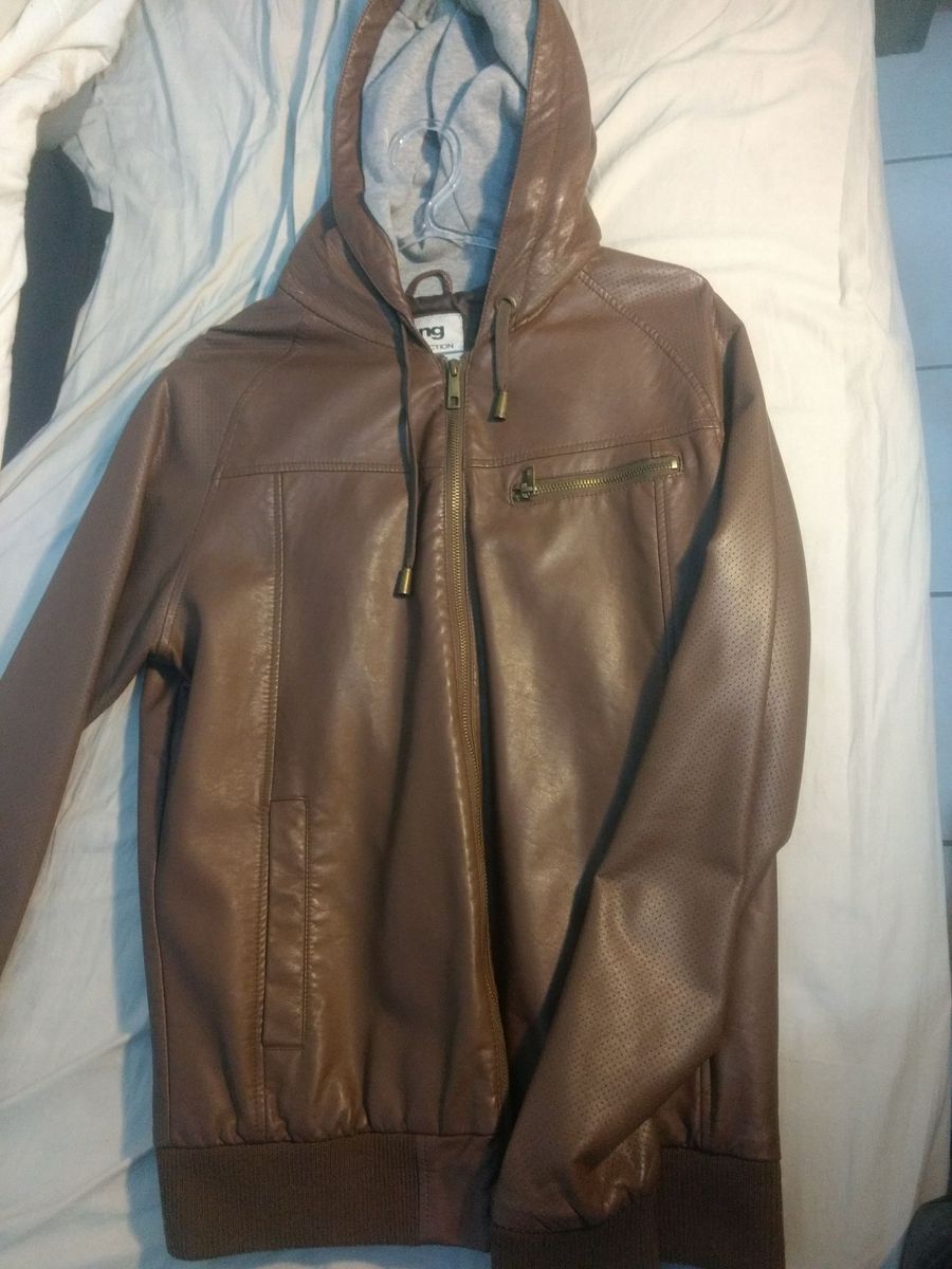 jaqueta couro masculina tng
