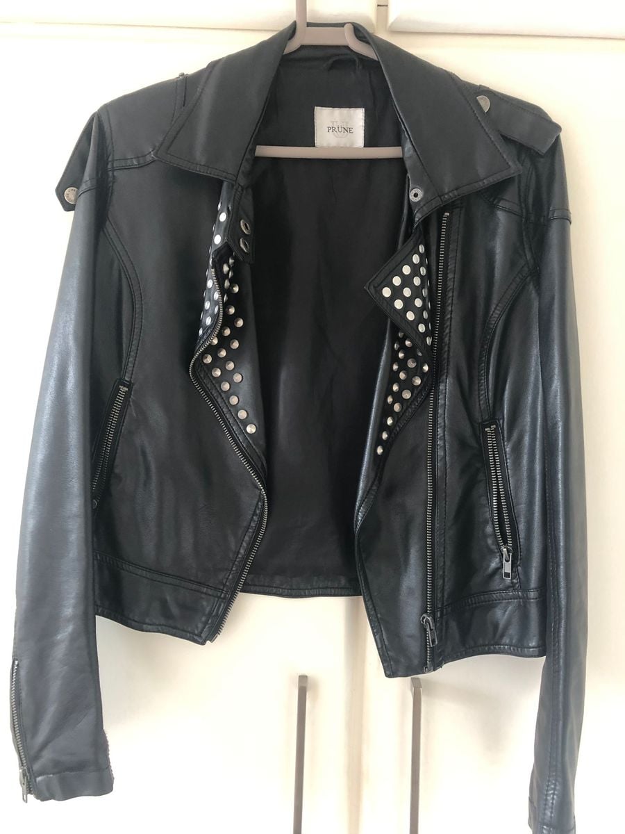 jaqueta de couro vegano