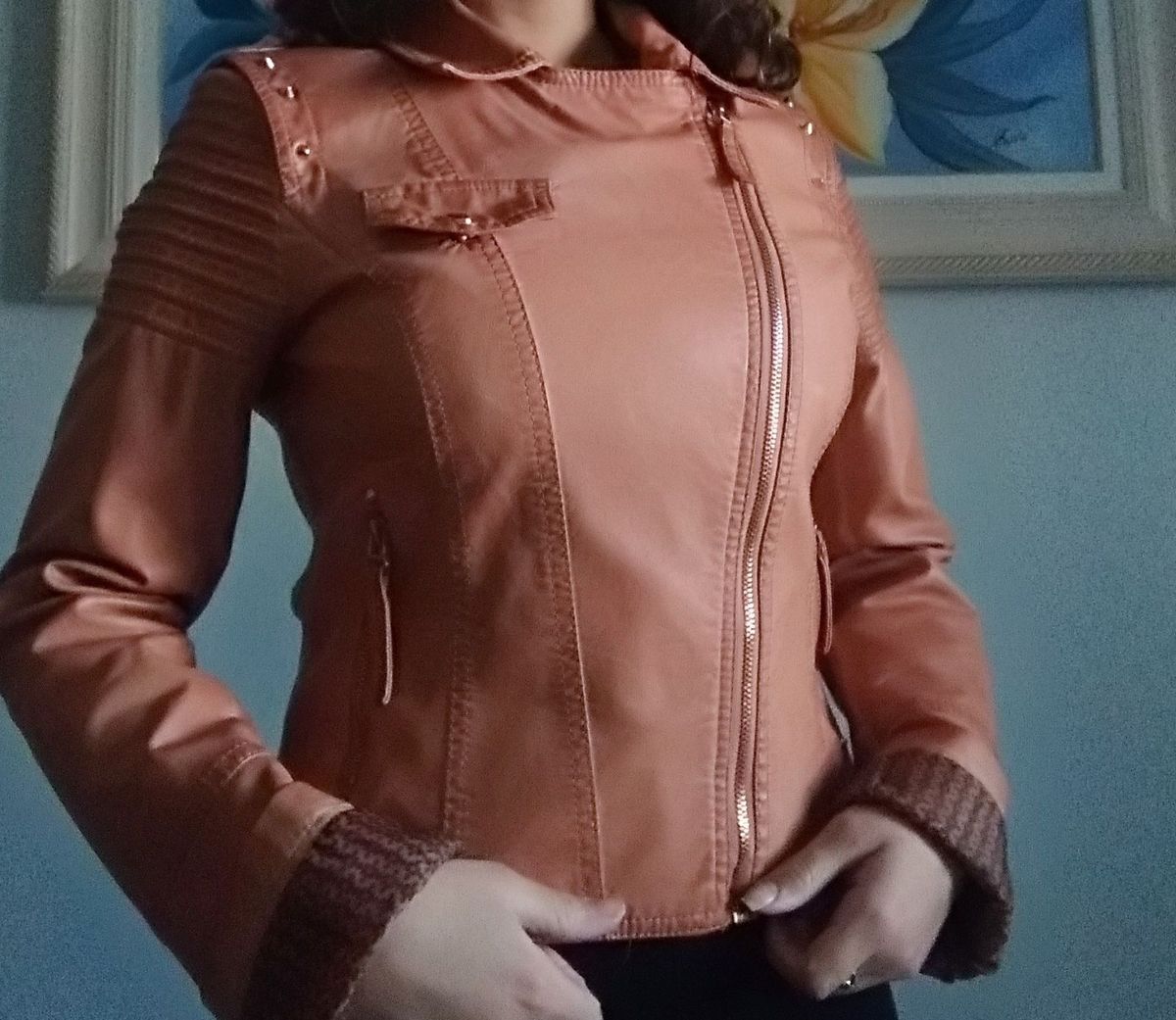 viv leroa jaqueta de couro