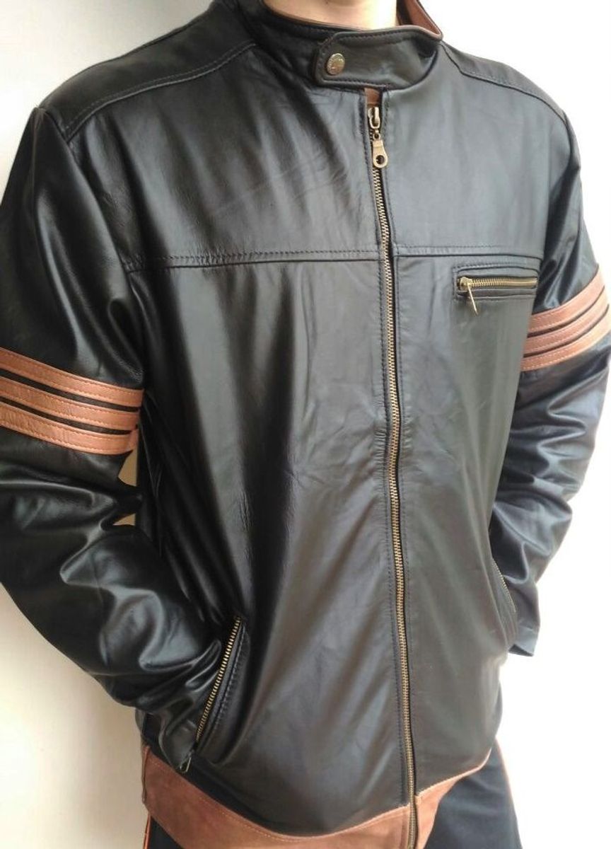 jaqueta couro wolverine