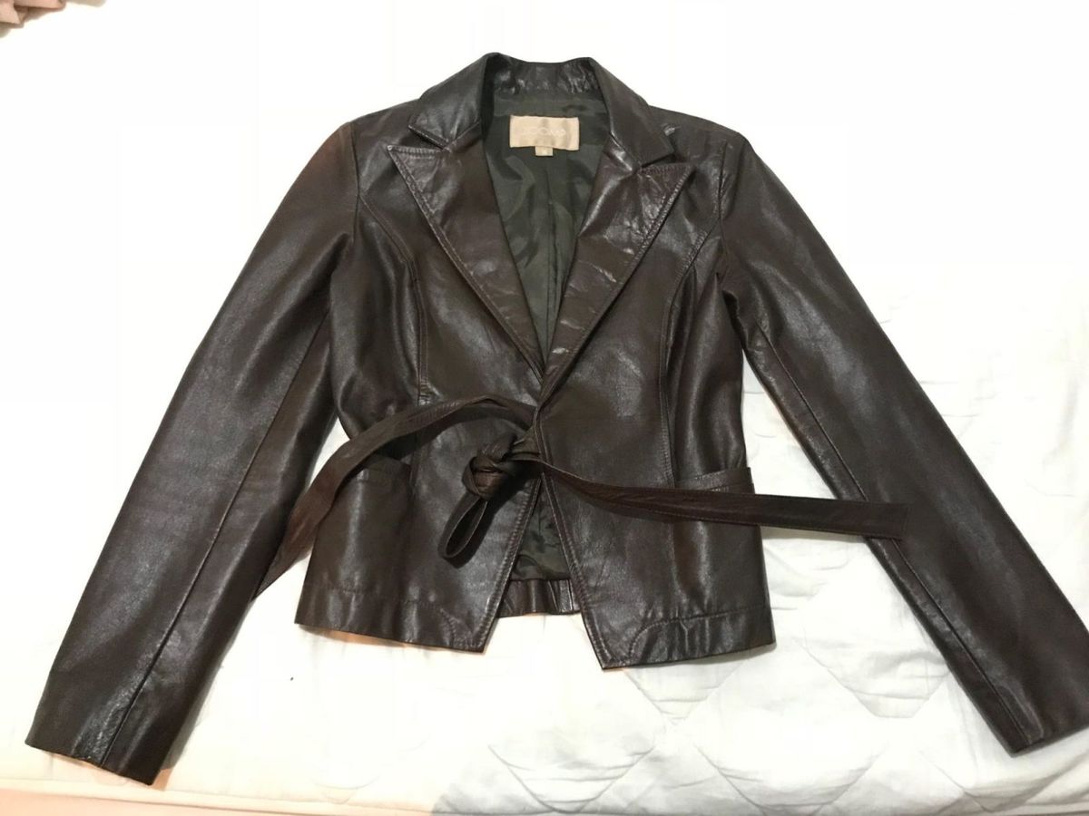 jaqueta de couro zoomp