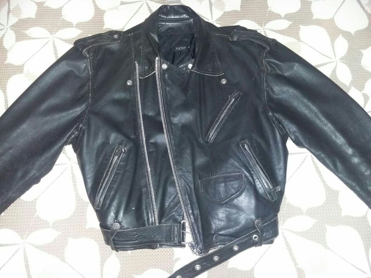 jaqueta de couro zoomp