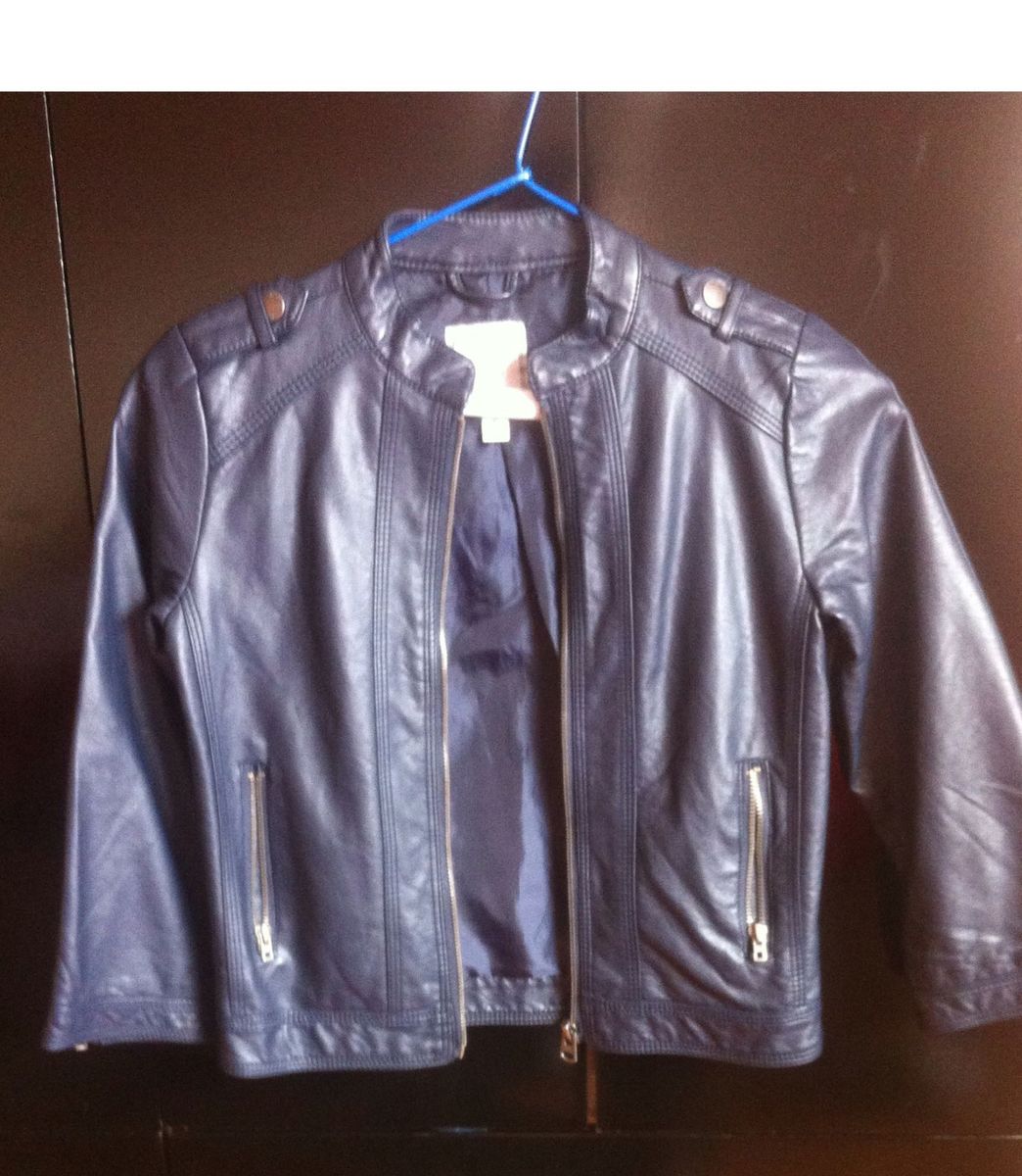 jaqueta de couro infantil hering