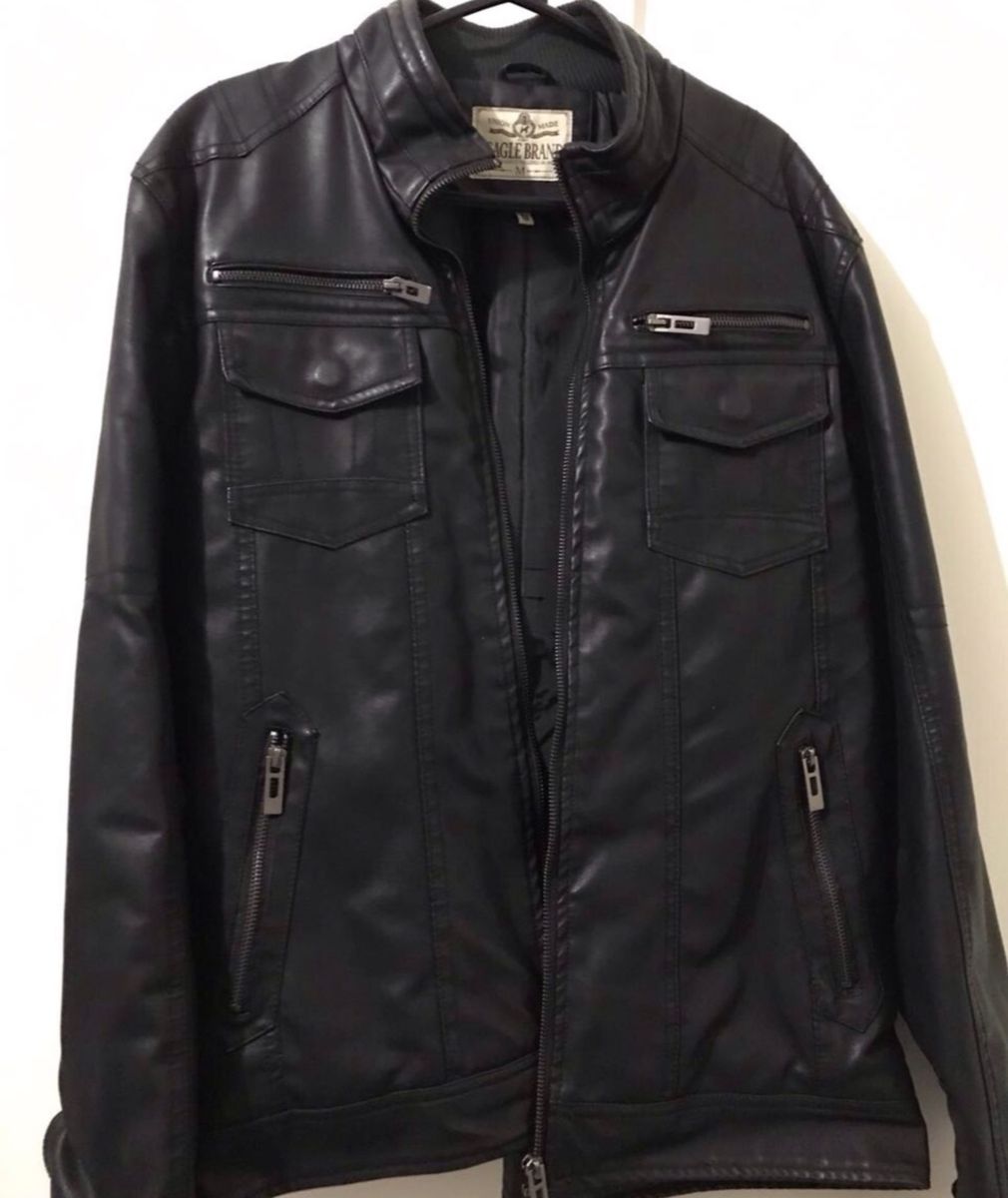 jaqueta de couro beagle