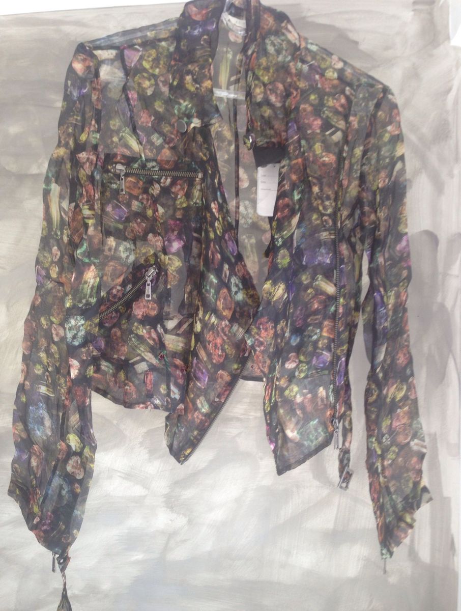 Jaqueta de Organza de Seda Animale Animale Nunca Usado 92370338