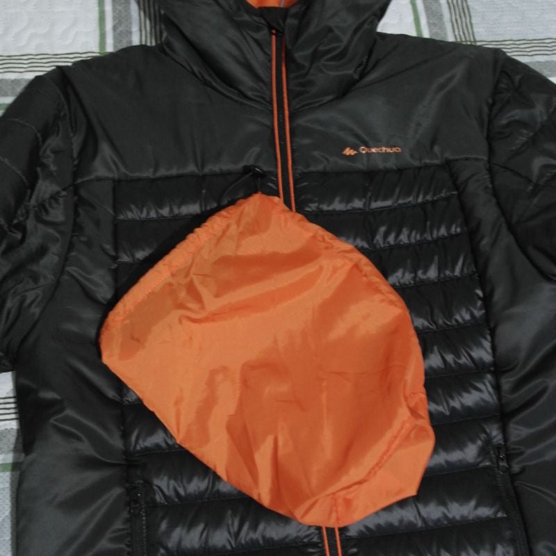 Doudoune quechua noir discount orange