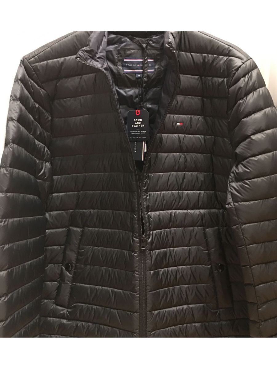 jaqueta tommy pluma de ganso