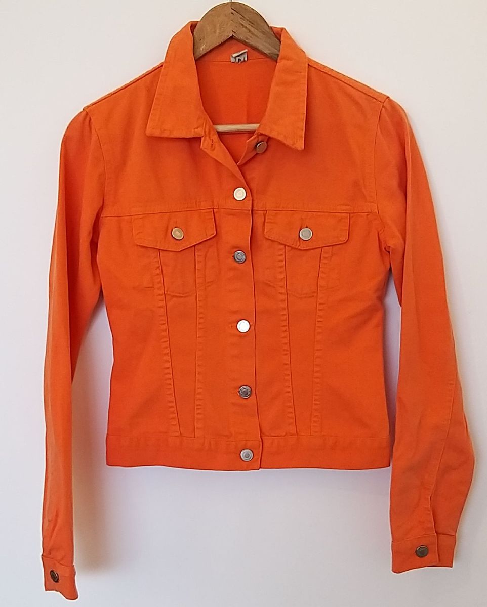 jaqueta laranja feminina